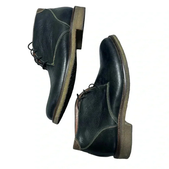 Johnston & Murphy Copeland Chukka Casual Boot Black Tumbled Full Grain - Picture 5 of 9